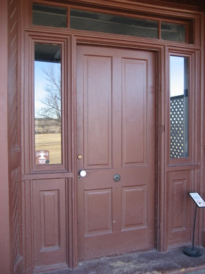 Door to Burt House at Fort Laramie National Historic Site